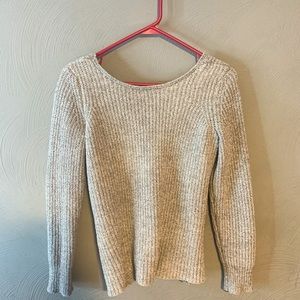 American Eagle Open Back Cross Sweater